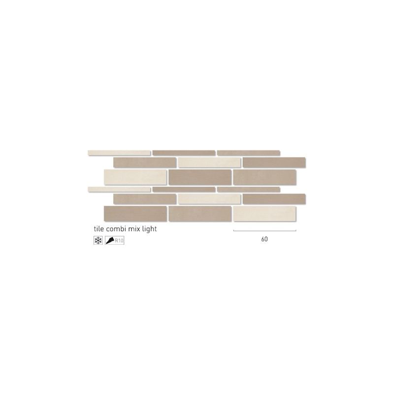 Rak Earthstone 5-10-15x60cm Bruin Mat (Mix Beige Bruin) Stroken